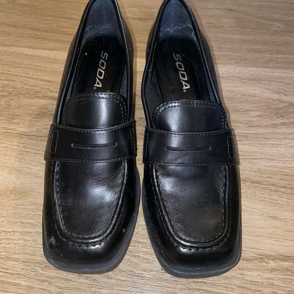 Soda Classic Black Men's Slip-On Loafers